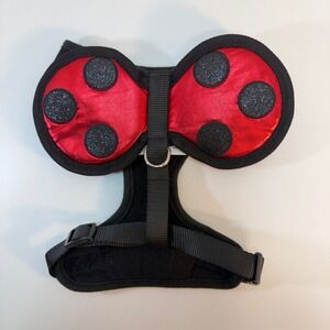 Tails & Noses Dog Harness Large Red Ladybug Halloween Costume Wings New
